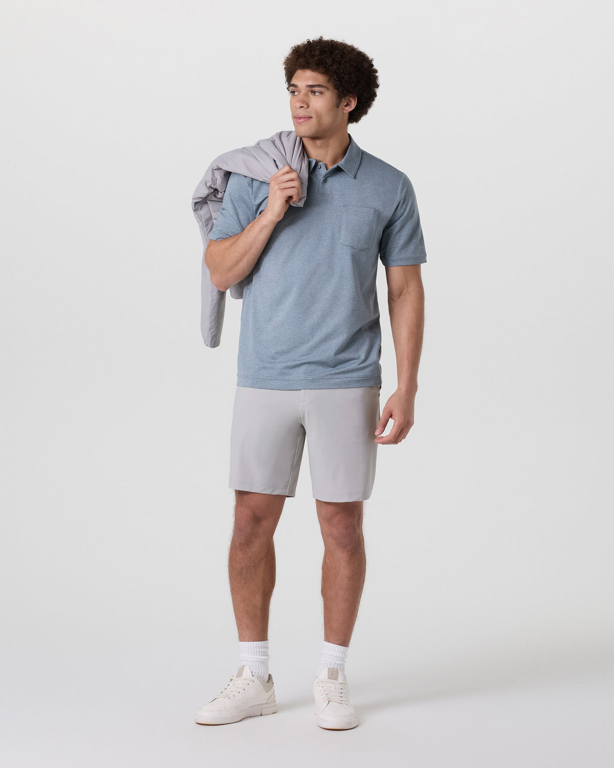 Fleet Chino Short 8" | Fog