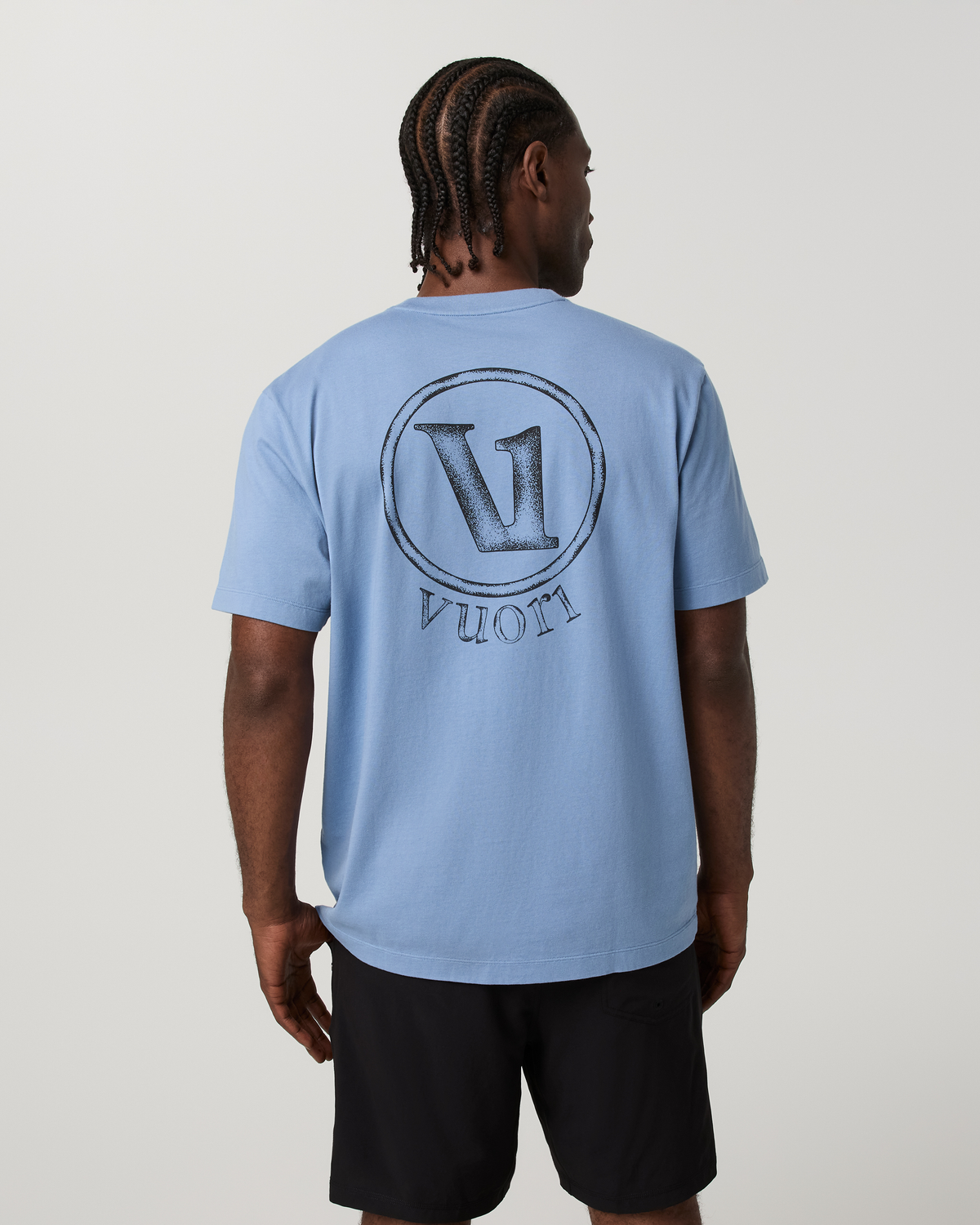 Short Sleeve Heavyweight Cotton Graphic Tee | Isle Blue