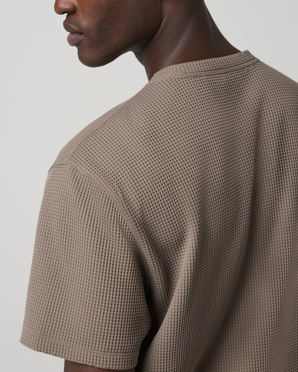 Short Sleeve Lightweight Tech Waffle Tee - Relaxed Fit | Bark
