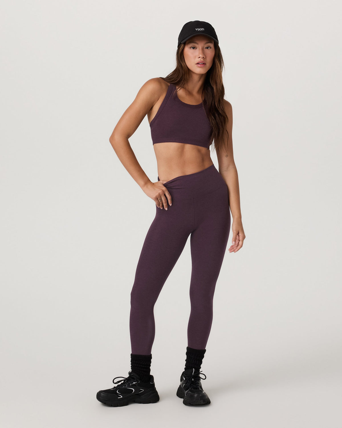 Clean Elevation Legging | Raisin Heather