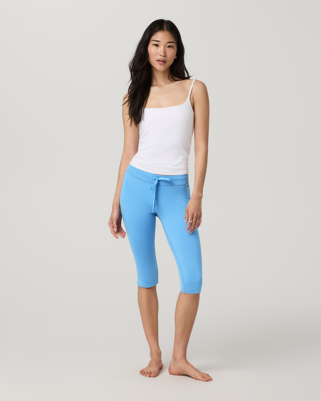 Halo Low Rise Crop Pant | Oasis Blue Heather