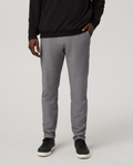 Aim Trouser Athletic Slim Fit 32" | Gull Grey Linen Texture