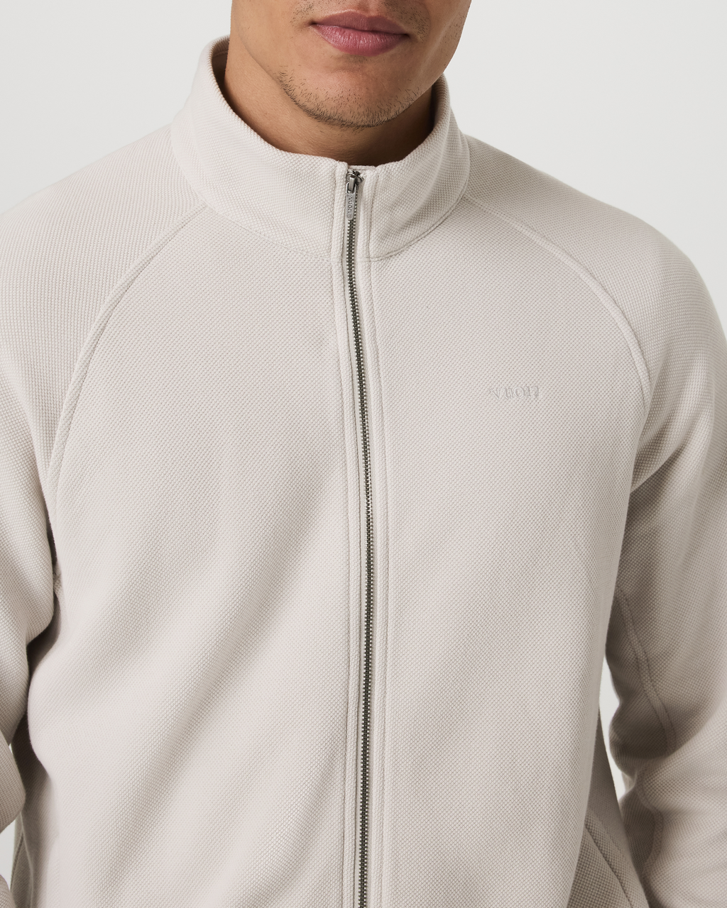 Pique Fleece Track Jacket | Grey Mist
