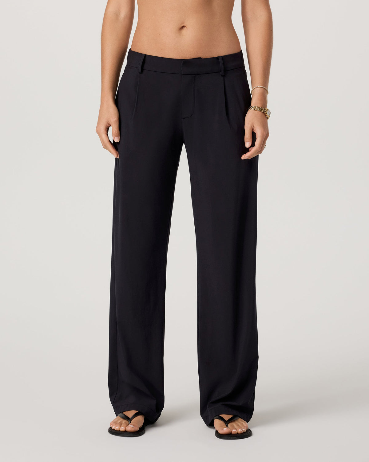 Villa Low Slung Trouser | Black