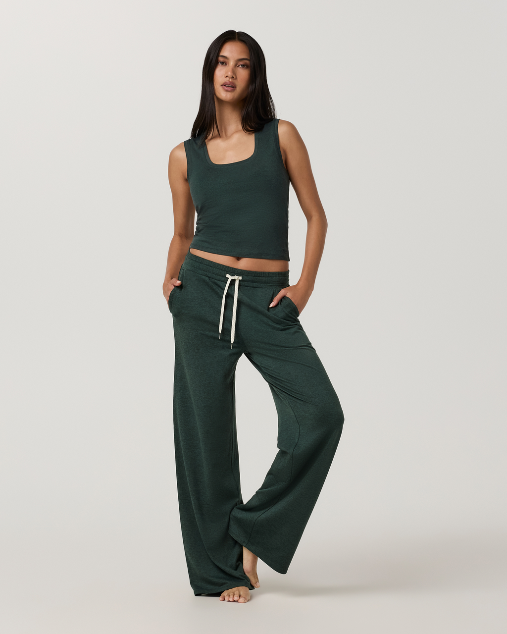 Halo Essential Scoop Tank | Hemlock Heather