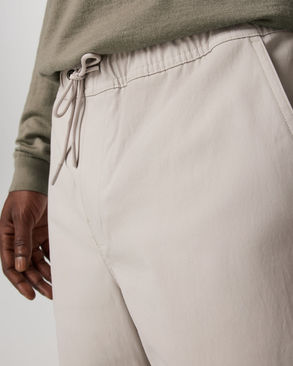 Cascade Elastic Waist Trouser Classic Fit 30" | Pewter