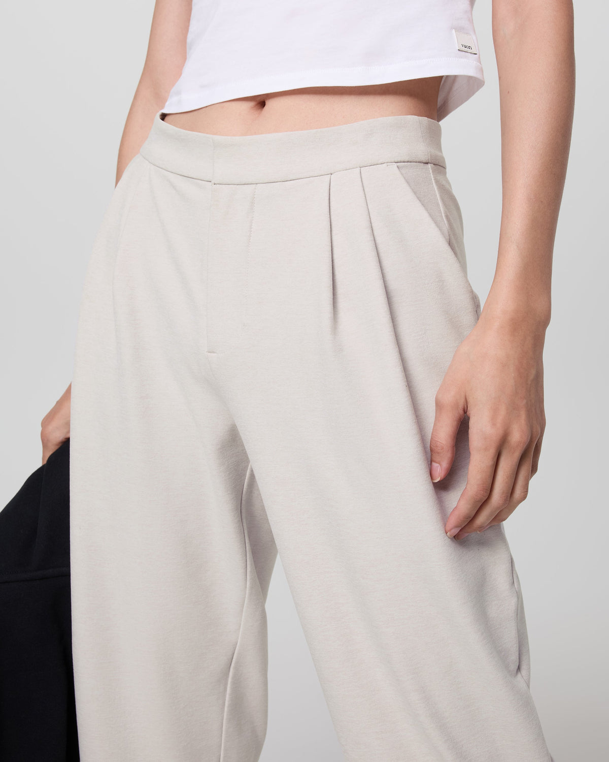 Elevation Ankle Trouser | Ecru Heather