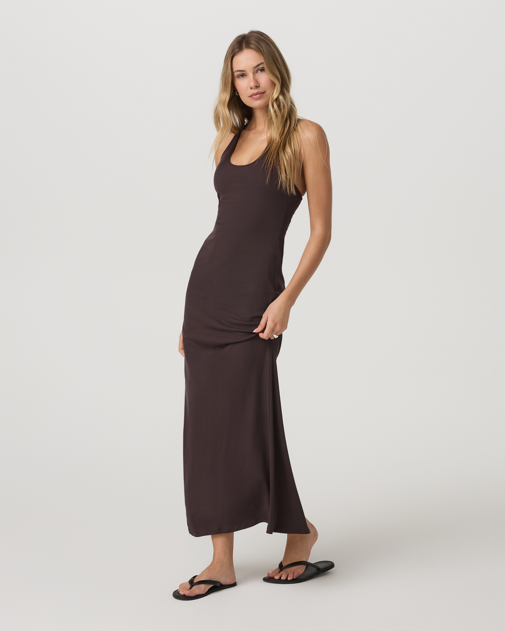 Pose Scoop Maxi Dress | French Roast