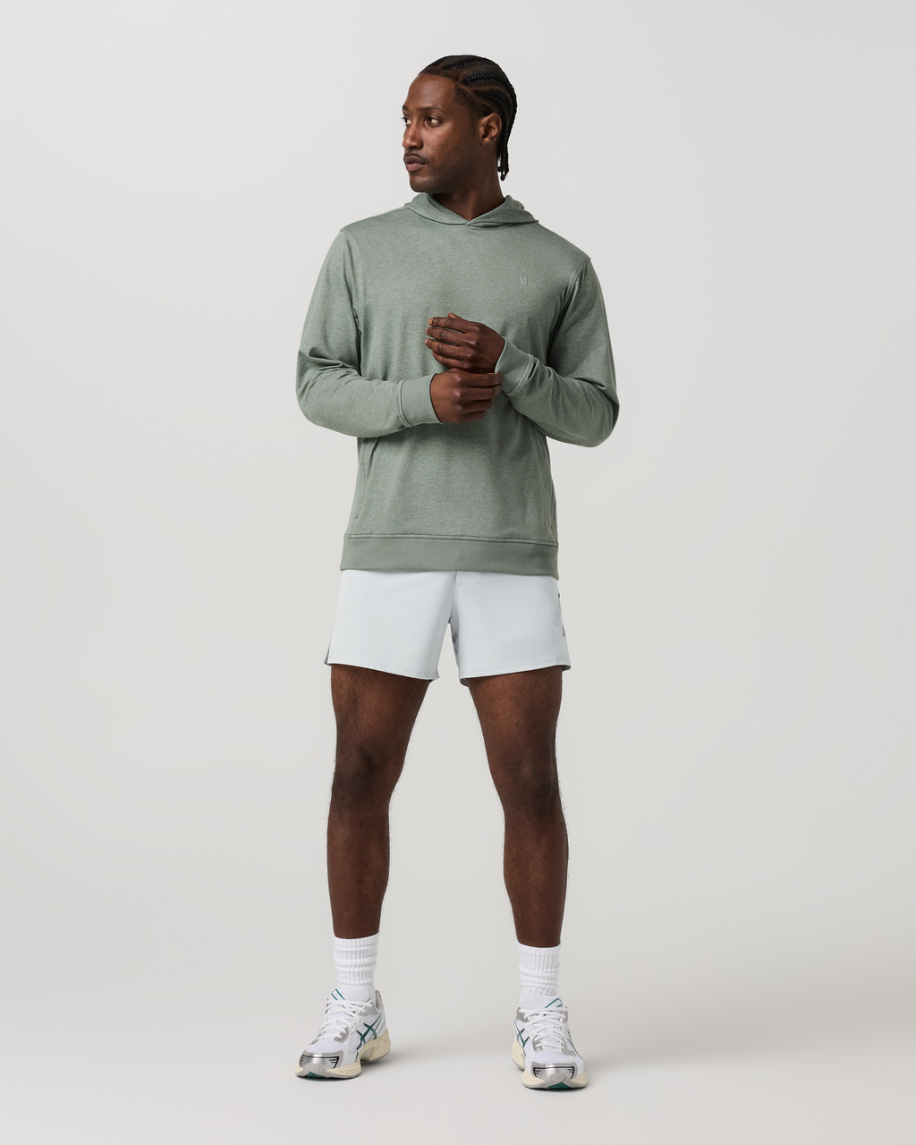Ponto Pullover Hoodie | Thyme Heather